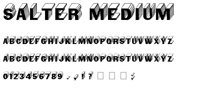 Salter Medium font